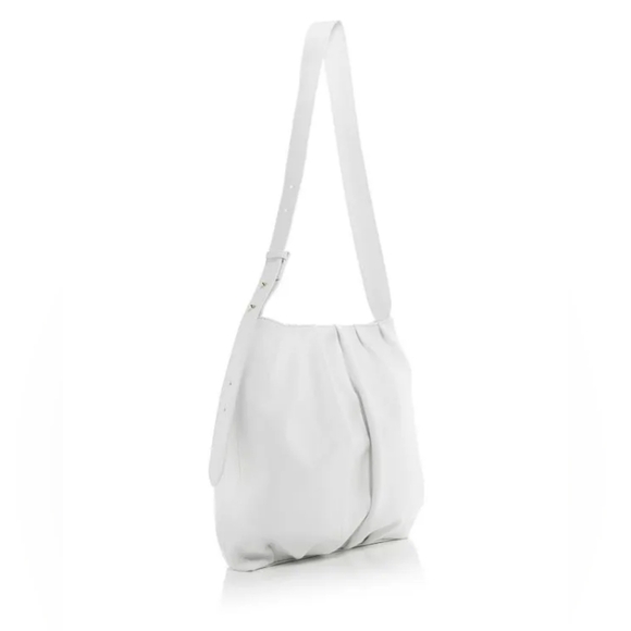 NWT Elleme Paris Vague Pleated Leather Tote Bag - Picture 5 of 9